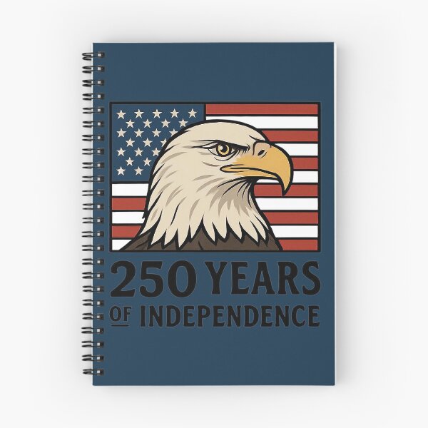 Artikelvorschau, USA 250 Jahre Unabhängigkeit Patriotischer Weißkopfseeadler entworfen und verkauft von Form & Fauna.