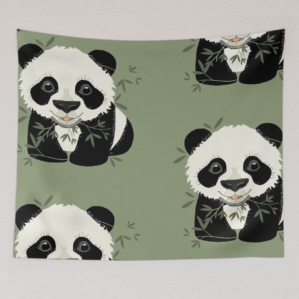 Item preview, Panda with Bamboo Leaves designed and sold by Karin Taylor.