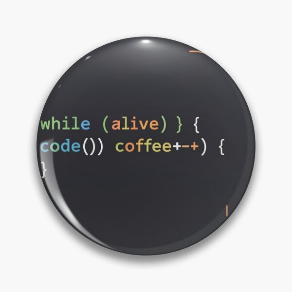 Item preview, Programmer Humor - While Alive Code Coffee Loop designed and sold by Noor’s Shop.