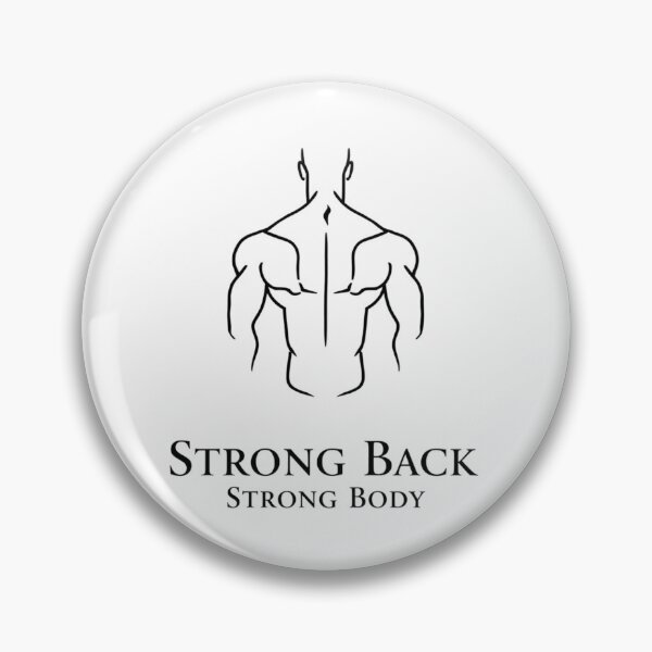 Item preview, Strong Back Strong Body – Minimalist Single Line Art Fitness Design designed and sold by Sparkofart07.