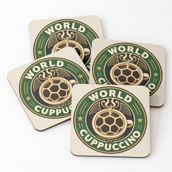 Item preview,  World Cuppuccino World Cup Coffee Parody designed and sold by POD DYNASTY | Original Print On Demand T-Shirt Graphics.