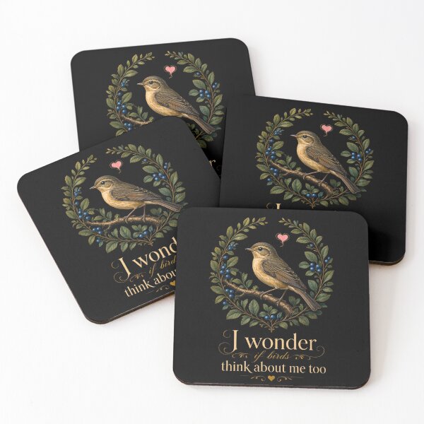 Item preview, I Wonder If Birds Think About Me Too Vintage Botanical Bird designed and sold by CF_VintageDesign.