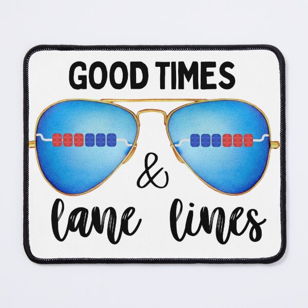 Item preview, Good Times & Lane Lines | Cool Swimmer Aviator Glasses Design designed and sold by Powered By Chlorine.