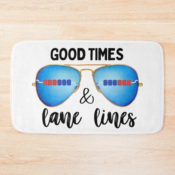 Item preview, Good Times & Lane Lines | Cool Swimmer Aviator Glasses Design designed and sold by Powered By Chlorine.