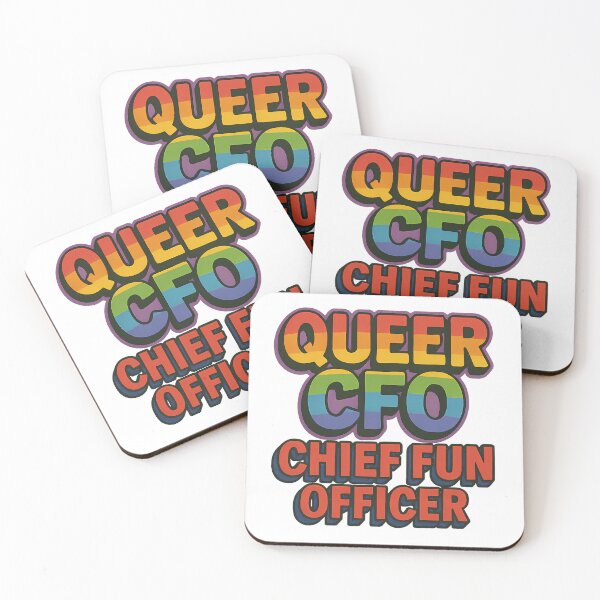Item preview, Queer CFO Chief Fun Officer Funny LGBTQ Pride Rainbow designed and sold by Haus Of Sin.