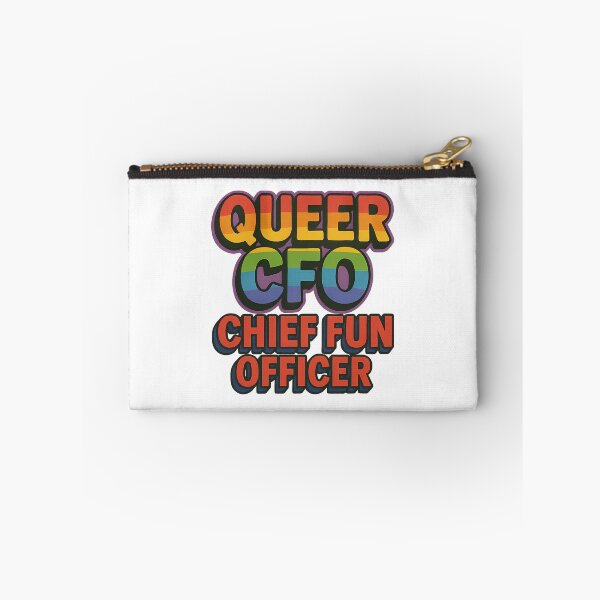 Item preview, Queer CFO Chief Fun Officer Funny LGBTQ Pride Rainbow designed and sold by Haus Of Sin.