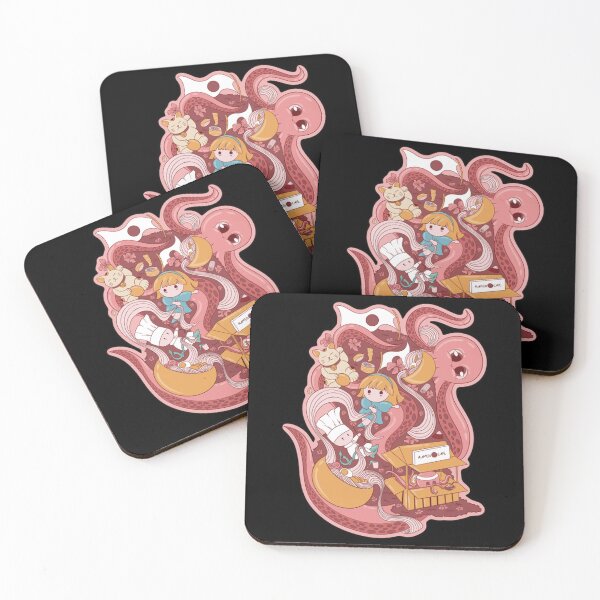 Item preview, Ramen Party In Night Market Kawaii Food Art designed and sold by ElamouriArt.