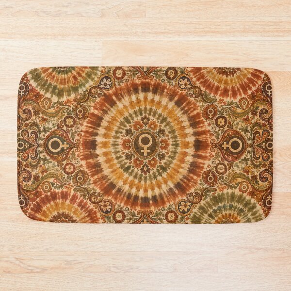 Item preview, Earth Tone Feminist Symbol Tie Dye Bohemian Collection designed and sold by PinUpPizzazz.