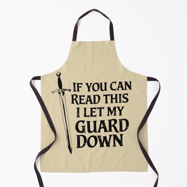 Item preview, If You Can Read This I Let My Guard Down | HEMA Longsword Shirt | Historical Fencing Humor designed and sold by Squirrel-Queen.