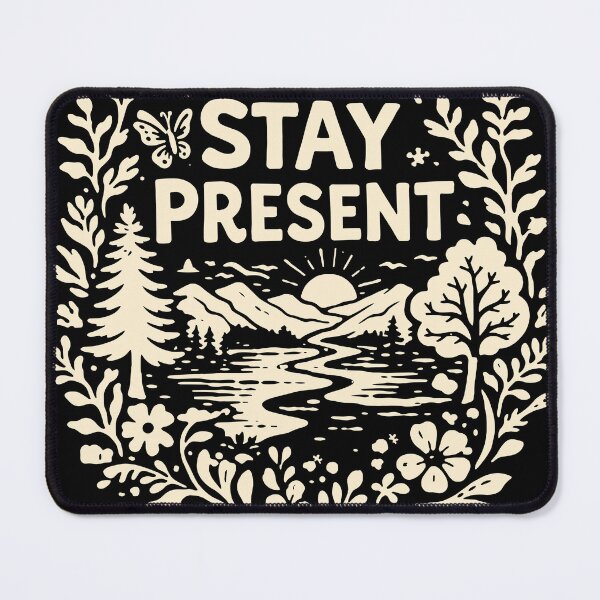 Item preview, Stay Present Nature Scene T-Shirt designed and sold by Matinez Pink.