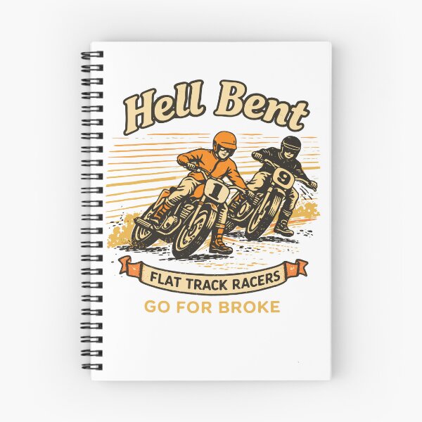 Item preview, Hell Bent Flat Track Racers designed and sold by Matinez Pink.