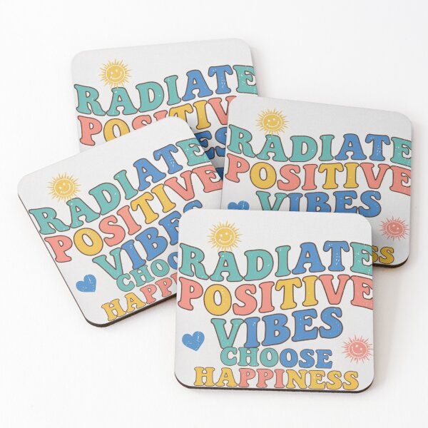 Item preview, Radiate Positive Vibes | 70s Retro Wavy Text Graphic designed and sold by CrystalCove11.