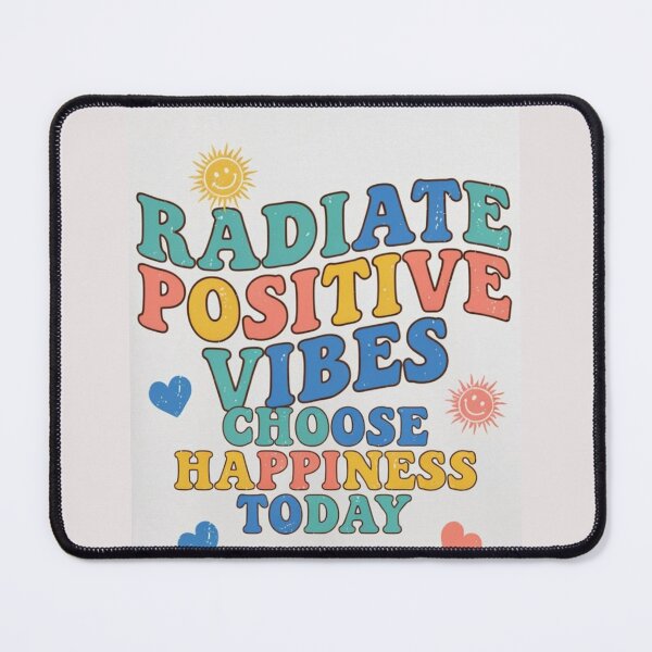 Item preview, Radiate Positive Vibes | 70s Retro Wavy Text Graphic designed and sold by CrystalCove11.
