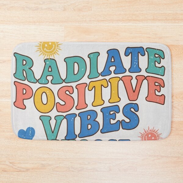 Item preview, Radiate Positive Vibes | 70s Retro Wavy Text Graphic designed and sold by CrystalCove11.