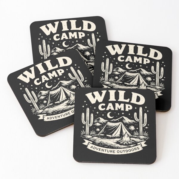 Item preview, Wild Camp Adventure Outdoors T-Shirt designed and sold by Matinez Pink.
