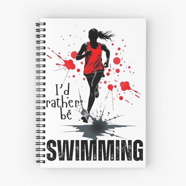 Item preview, I'd Rather Be Swimming | Runner Cross Training Grunge Design designed and sold by Powered By Chlorine.