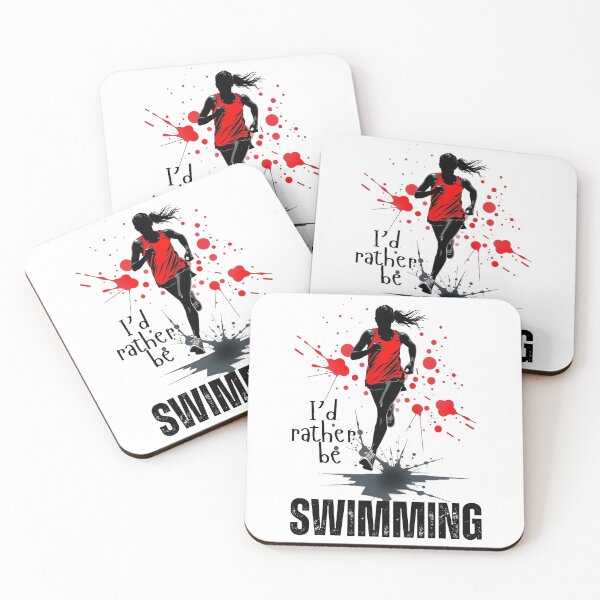 Item preview, I'd Rather Be Swimming | Runner Cross Training Grunge Design designed and sold by Powered By Chlorine.