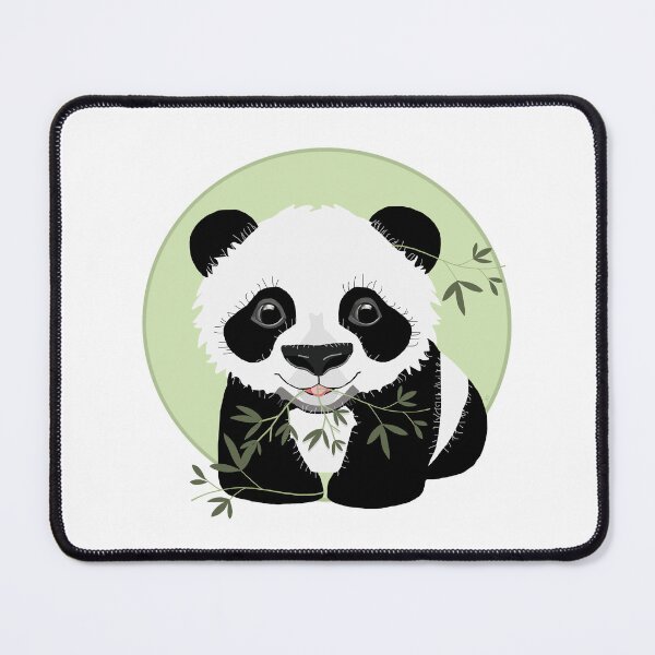 Item preview, Baby Panda with Bamboo Leaves designed and sold by Karin Taylor.