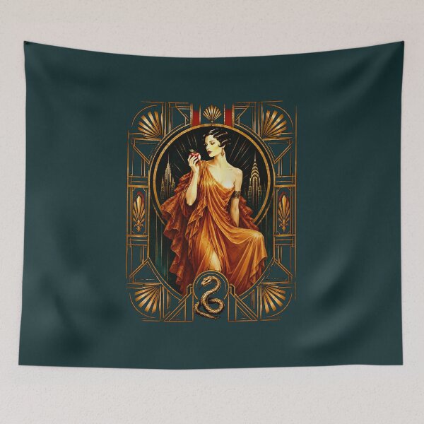 Item preview, The Golden Temptation – Art Deco Eve designed and sold by Sanctum Icons.