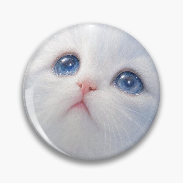 Item preview, Pure Soul Kitten - Powdery Pearl Blue Watercolor designed and sold by Fluffy Cherish World.
