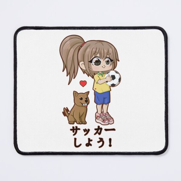 Item preview, Soccer Girl Cute Anime Chibi Sports Art designed and sold by LucianaMoraes.
