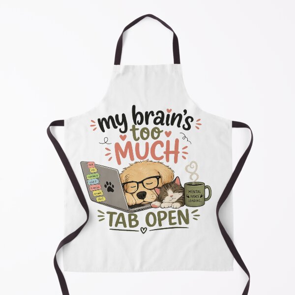 Item preview, Shirts With Witty Sayings | My Brain’s Too Much Tab Open Funny Design designed and sold by CreativeNest Prints.