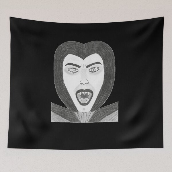 Item preview, Hand-drawn graphite pencil drawing of a classic vampire inspired by Count Dracula. Vampire Drawing.  Vampire Pencil Drawing. Vampires Art Hand drawn designed and sold by TaynaraVieira.