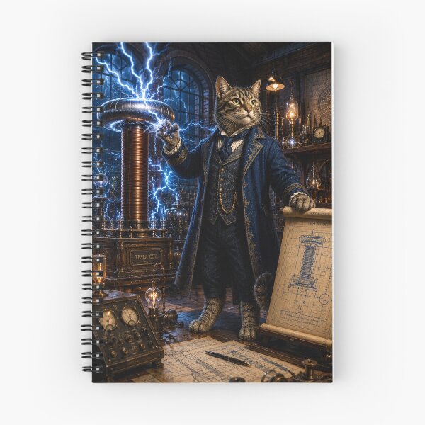 Item preview, Dreamscape Nikola Tesla An Imagined Life of a Sleeping Gray Cat designed and sold by Mindworx21.