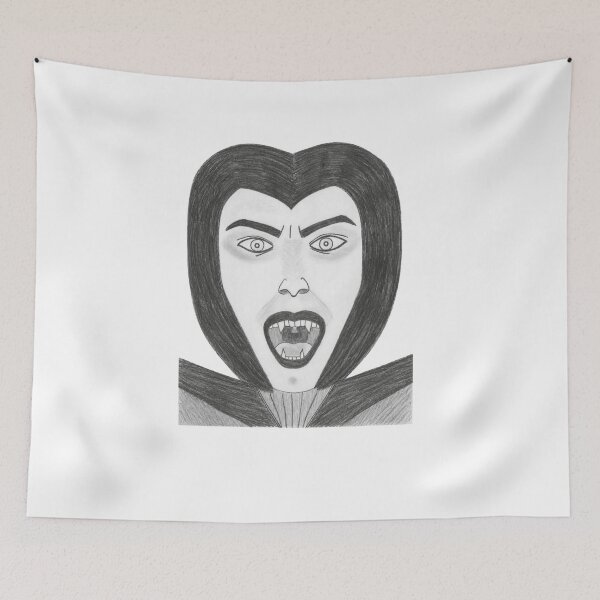 Item preview, Hand-drawn graphite pencil drawing of a classic vampire inspired by Count Dracula. Vampire Drawing.  Vampire Pencil Drawing. Vampires Art Hand drawn designed and sold by TaynaraVieira.