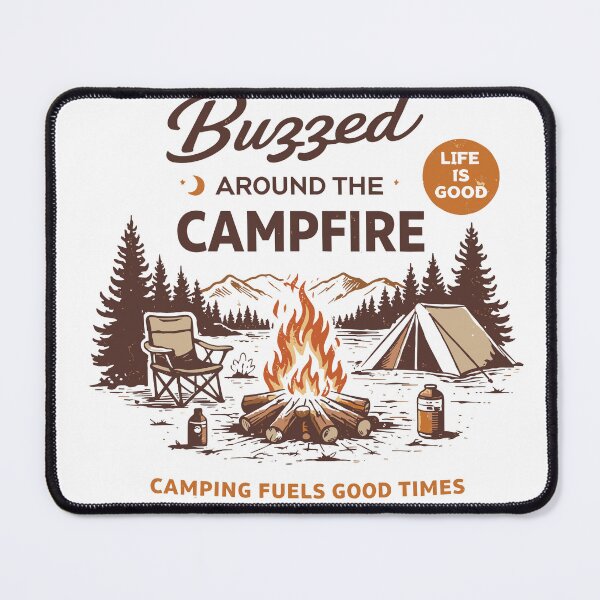 Item preview, Buzzed Around the Campfire designed and sold by Matinez Pink.