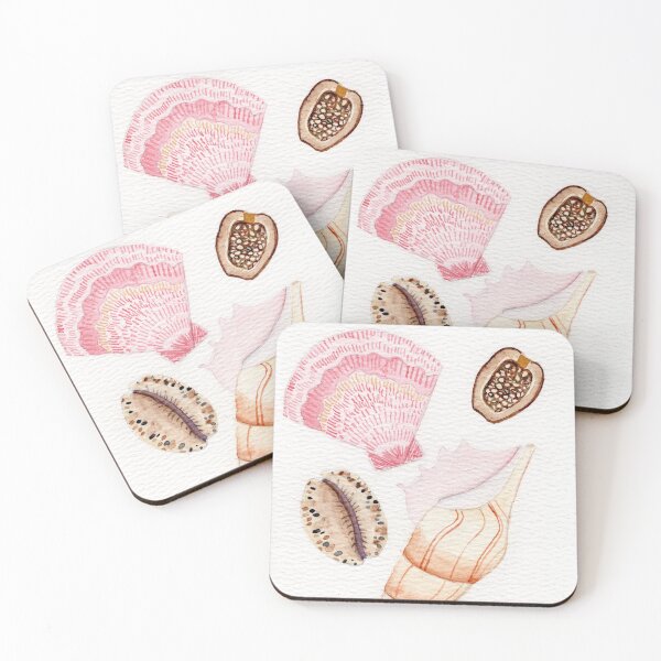 Item preview, Watercolor of four seashells designed and sold by KPierceArt.