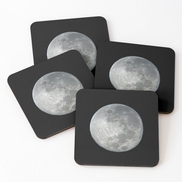 Item preview, Full moon in the night over black sky. Astronomy. Isolated background Rare Close up moon craters. telescope. space, universe  designed and sold by TaynaraVieira.
