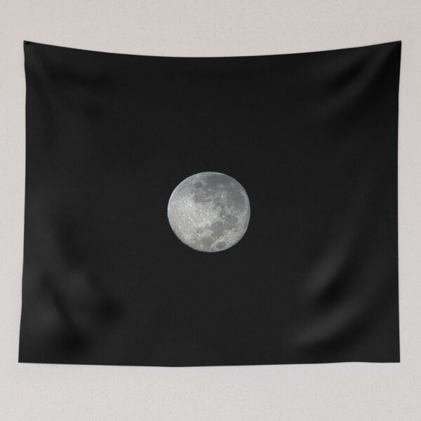 Item preview, Full moon in the night over black sky. Astronomy. Isolated background Rare Close up moon craters. telescope. space, universe  designed and sold by TaynaraVieira.