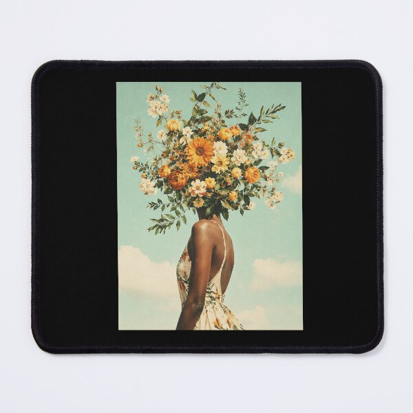 Item preview, Dreamy Floral Portrait With Wild Garden Bouquet and Soft Sky designed and sold by ferminhays.