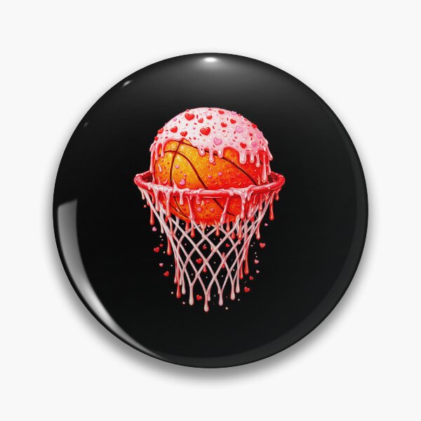 Item preview, Valentine Heart Basketball Ice Cream Drip Retro Sports designed and sold by allistermariam.
