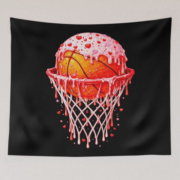 Item preview, Valentine Heart Basketball Ice Cream Drip Retro Sports designed and sold by allistermariam.