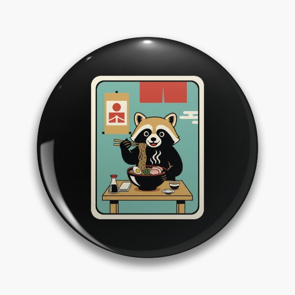 Item preview, Cute Raccoon Eating Noodles Cozy Japanese Food designed and sold by JordynLadukeg65.