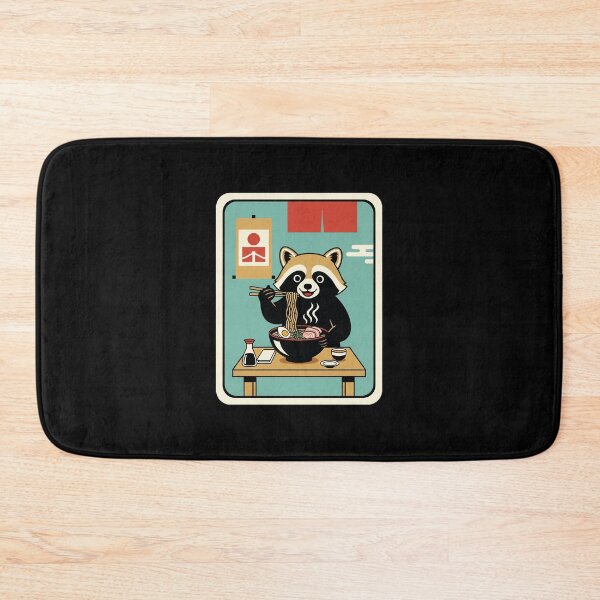 Item preview, Cute Raccoon Eating Noodles Cozy Japanese Food designed and sold by JordynLadukeg65.
