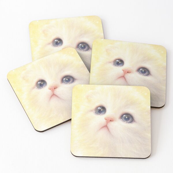 Item preview, ure Soul Kitten - Pale Yellow Sunshine Watercolor Art designed and sold by Fluffy Cherish World.