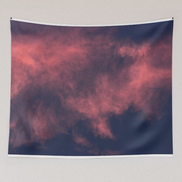 Item preview, Photograph of a beautiful blue sky with pink clouds designed and sold by TaynaraVieira.