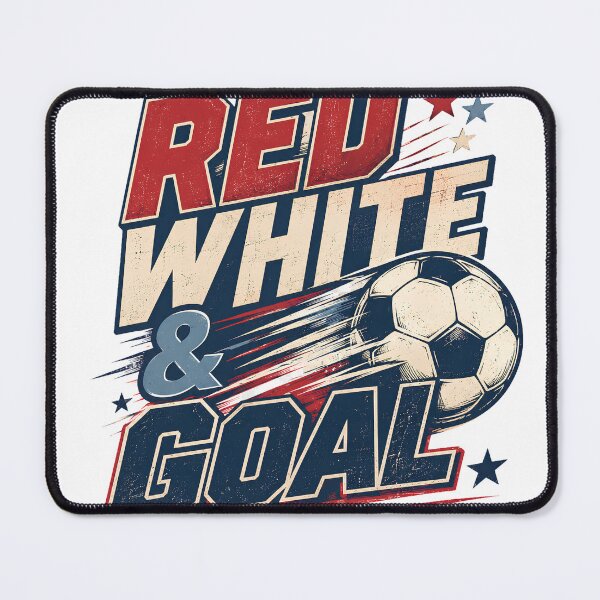 Item preview, Red White and Goal USA Soccer Patriotic Game Day designed and sold by RoooDesigns.