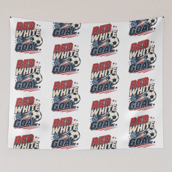 Item preview, Red White and Goal USA Soccer Patriotic Game Day designed and sold by RoooDesigns.