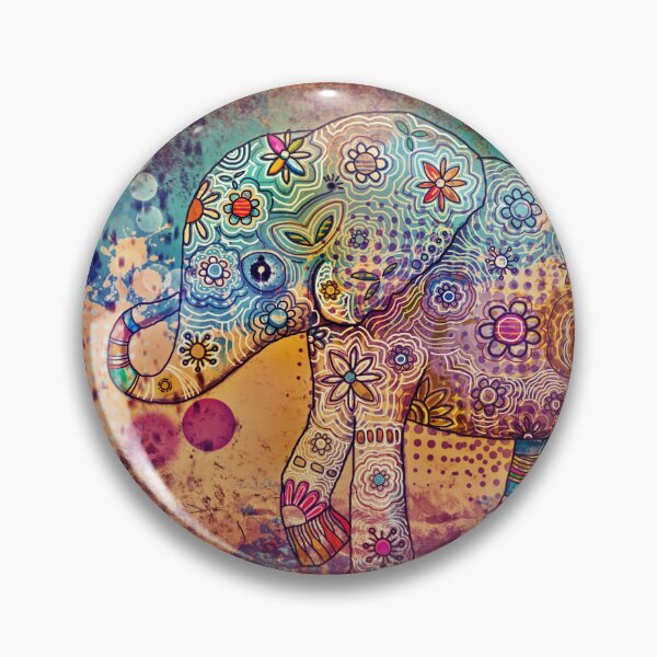 Item preview, Whimsical Boho Tribal Elephant designed and sold by Karin Taylor.