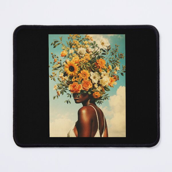 Item preview, Vintage Wildflower Portrait Beneath a Soft Blue Summer Sky designed and sold by ferminhays.