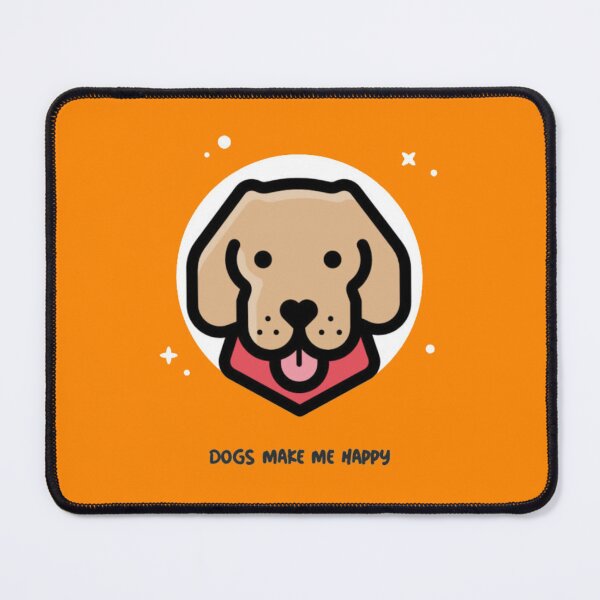 Item preview, Dogs Make Me Happy Cute Puppy Vector designed and sold by GenZFashion000.