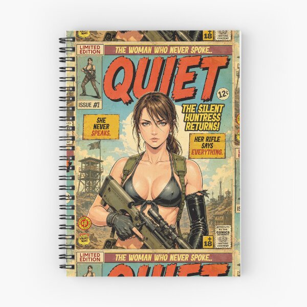 Item preview, Metal Gear Quiet Vintage Retro Comic Cover Art designed and sold by Back2Collage.
