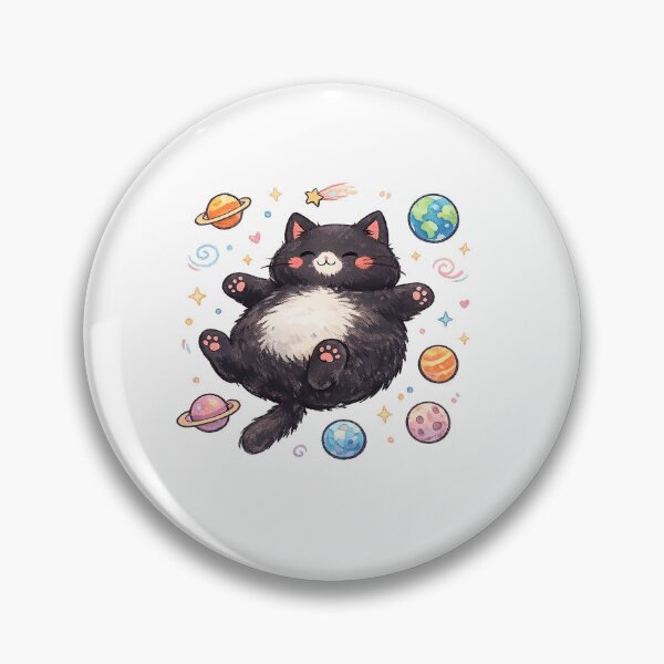 Item preview, Cute cat - Kawaii style art - Space cat designed and sold by t-patterns.