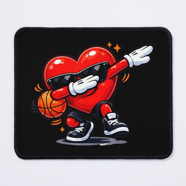 Item preview, Funny Dabbing Heart Basketball Valentine Cartoon Sports designed and sold by allistermariam.
