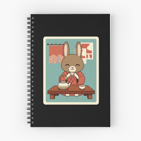 Item preview, Cute Tea Time Bunny in Cozy Traditional Japanese Setting designed and sold by JordynLadukeg65.