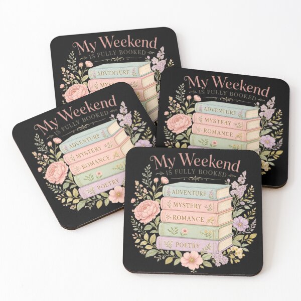 Item preview, My Weekend Is Fully Booked Book Lover Back to School Vintage Floral designed and sold by CF_VintageDesign.